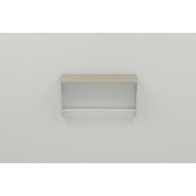 Полка настенная Ferrum-decor Свит 300x600x150 металл Белый ДСП Сонома 16 мм (SVI0032)