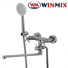 Смеситель для ванны длинный нос Winmix ДВ (Chr-140) Польша (нержавеющая сталь)
