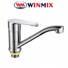 Смеситель для умывальника елка на гайке 15см Winmix Колорадо (Chr-555)
