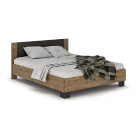 Кровать Мебель Сервис Вероника 160 (каркас без ламелей) венге темный/април