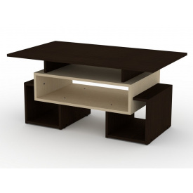 Стол журнальный Компанит Тандем Венге комби (12014)