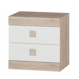 Тумба прикроватная Эверест Соната Сонома + белый