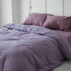 Комплект постельного белья Хлопковые Традиции семейный 200x220 Фиолетово-лиловый (PF025_семья) Черкассы