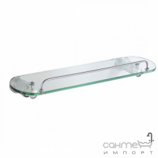 Полочка стеклянная 38 см Kraus Frida KEA-15545 CH хром