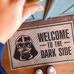 Дверний килимок Welcome to the dark side Бежевый (125055) Житомир