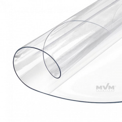 Силиконовая скатерть круглая, гибкое защитное прозрачное покрытие для поверхности стола Мягкое стекло MVM PC-R1100T Одеса