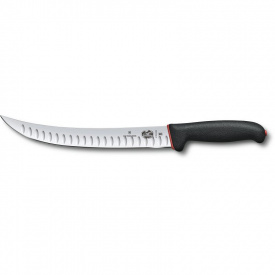 Кухонный нож мясника Victorinox Fibrox Butcher Dual Grip 25 см Черно-красный (5.7223.25D)