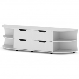 Тумба под телевизор Компанит Одесса альба Белый