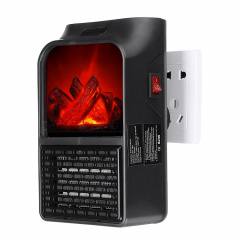 Портативный обогреватель Flame Heater с LCD-дисплеем и пультом управления Черный Винница