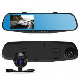 Видеорегистратор-зеркало DVR 138 Plus + Камера Заднего Вида 4.3" LCD