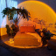 Лампа светодиодная напольная Q07 Golden Hour Sunset Lamp Золотой закат Полтава