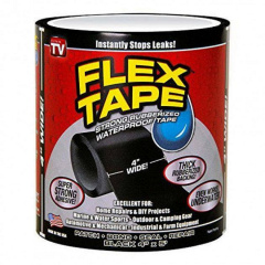 Лента водонепроницаемая Flex Tape 5515 10х150 см Черная Чернівці