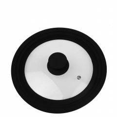 Крышка Supretto с силиконовым ободком Черный (5616-1) Херсон