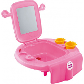Умывальник Ok Baby Space с небьющимся зеркалом розовый (38199900/66)