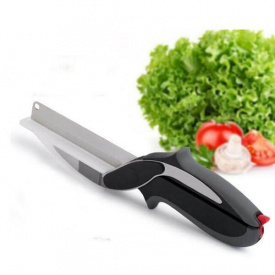 Нож ножницы Clever Cutter 2в1 умные кухонные ножницы