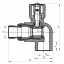 Кран радиаторный 20x1/2 угловой PPR KOER K0157.PRO (KP0201) Херсон