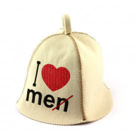 Банная шапка Luxyart I love me Белый (LA-328)