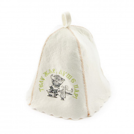 Банная шапка Luxyart Телу жар душе пар Белый (LA-162)