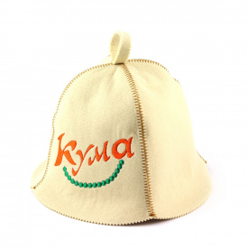 Банная шапка Luxyart Кума Белый (LA-412)