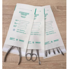 Крафт пакеты для стерилизации 100х200 мм 100 шт белые (MAS40085) Чернівці