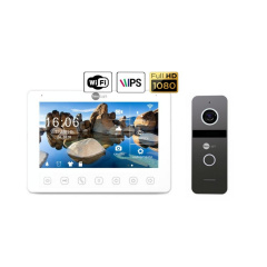 Комплект видеодомофона NeoLight NeoKIT HD+ WiFi Graphite Івано-Франківськ