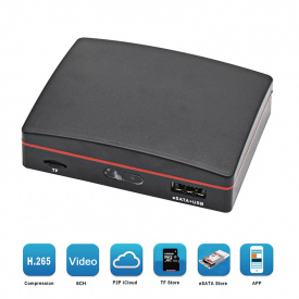 Видеорегистратор NVR на 8 IP камер с записью на SD, eSATA, H265, облако, Pegatan V200-8, IP до 4 Мп, App XMEYE (03510)