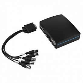 Видеорегистратор на 4 камеры с записью на SD карту памяти до 256 Гб Enster D9000-4E, AHD TVI CVI до 2 Мп (02245)