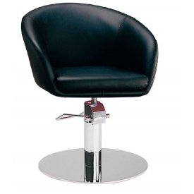 Кресло парикмахерское Мурат P SDM, гидравлическая регулировка высоты, экокожа Черная (hub_KLAG01416)
