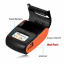 Мобильный термопринтер чеков для смартфона Goojprt PT-120 + чехол Оранжевый (100620) Херсон