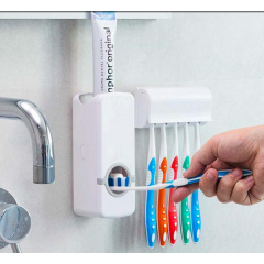 Дозатор автоматический зубной пасты Toothpaste Dispenser с держателем зубных щеток Toothbrush holder Ивано-Франковск