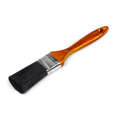 Кисть малярная Polax флейцевая деревянная ручка искусственный черный ворс "Лакра" 1.5" (09-002) Запорожье