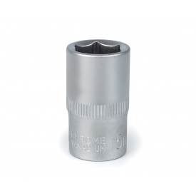 Головка торцевая Polax автомобильная шестигранная 15 мм, 1/2", CrV (25-088)
