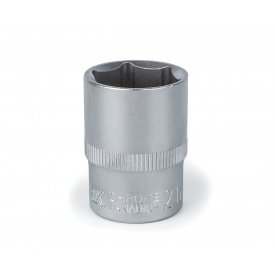 Головка торцевая Polax автомобильная шестигранная 21 мм, 1/2", CrV (25-093)