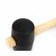 Киянка резиновая с деревянной ручкой Polax 65 мм 450 г Черная (39-005) Черновцы