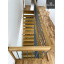 Изготовление подвесных лестниц в дом на больцах с металлическими балясинами Киев