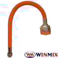 Гусак силіконовий гнучкий Winmix Orange (помаранчевий) дворежимний Лубны