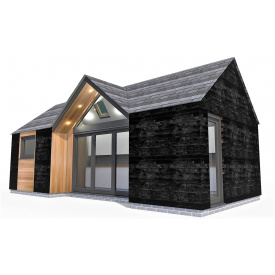 Барнхаус современный модульный дом 4х8 м