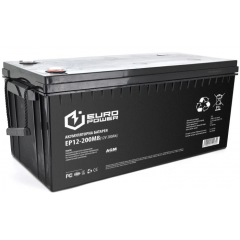 Аккумуляторная батарея EUROPOWER AGM EP12-200M8 (14260) Ровно