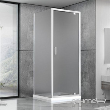 Душевая кабина Dusel A-516 100х100х190 профиль хром, стекло шиншилла