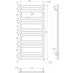 Полотенцесушитель Genesis Aqua Fom (800x530) Київ