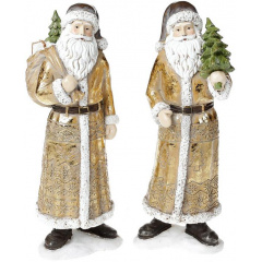 Статуэтка Santa с елкой 30 см, шампань Bona DP43007 Киев
