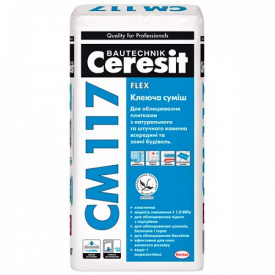 Клей для теплої підлоги CERESIT CM-117, мішок 25 кг