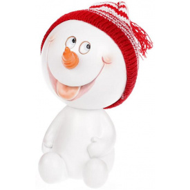 Статуэтка Снеговичок в красной шапке 16 см Bona DP43052
