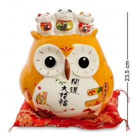 Статуэтка декоративная копилка Owl Lefard AL32597