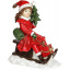 Декоративная статуэтка Девочка с ёлкой на санках 19х11х22см, красный Bona DP73668 Краматорск