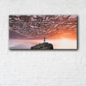 Картина на холсте IBR On the rock 90x180 см
