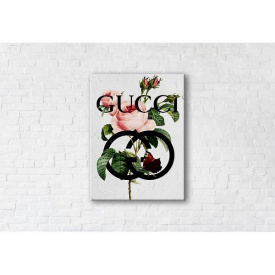 Картина на холсте IBR Gucci White 110x145 см