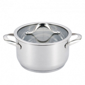 Кастрюля из нержавеющей стали d-22 см 4,1 л Lessner 55877-22