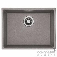 Гранитная кухонная мойка Fabiano Quadro 61x46 Espresso экспрессо коричневая