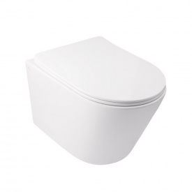 Унітаз підвісний Qtap Swan безободковий з сидінням Soft-close QT16335178W